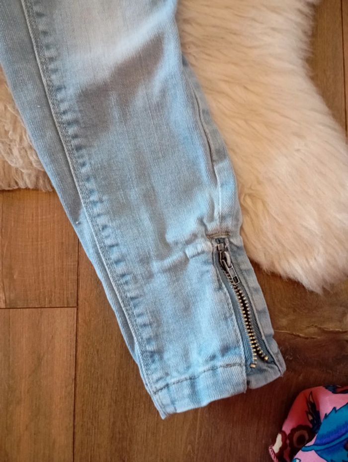 Ensemble fille idéal rentrée 5 ans jean Vertbaudet + gilet m&s mode - photo numéro 4