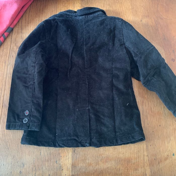 Veste noire en velours - photo numéro 2