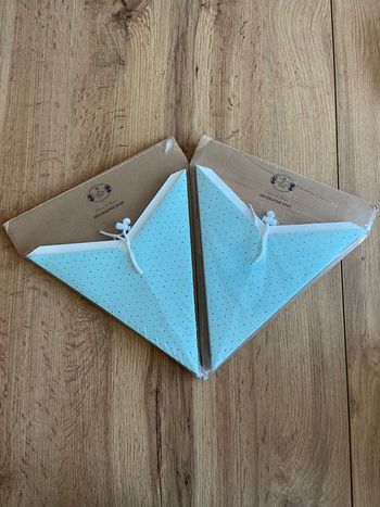 Lot 2 étoiles décoratives Søstrene Grene bleu pastel déco murale scandinave DIY chambre enfant