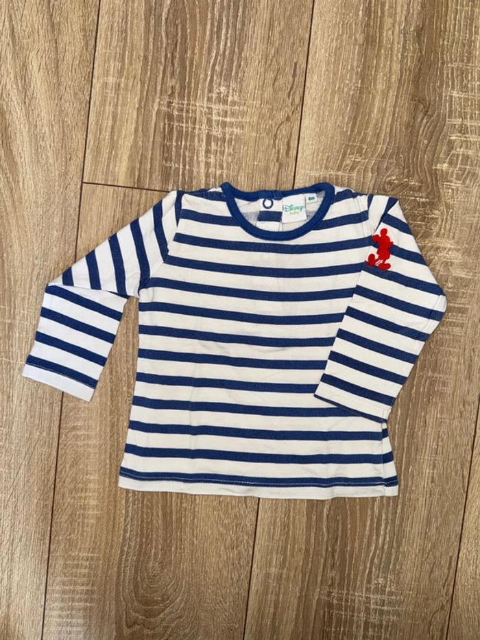 Lot tee shirts manches longues 6 mois - photo numéro 3