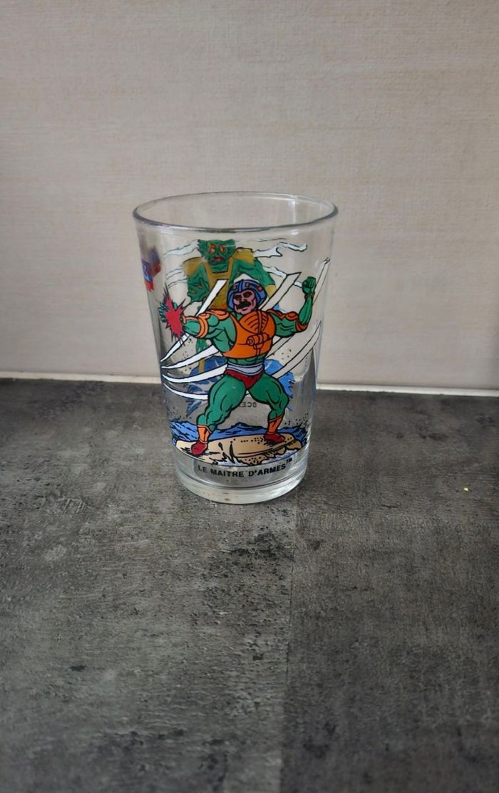 Verre motu les maîtres de l'univers HE MAN année 80 vintage - photo numéro 2