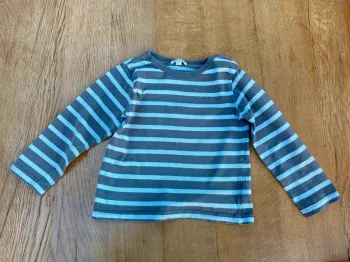 Marinière bleu et marron 3ans Kimbaloo