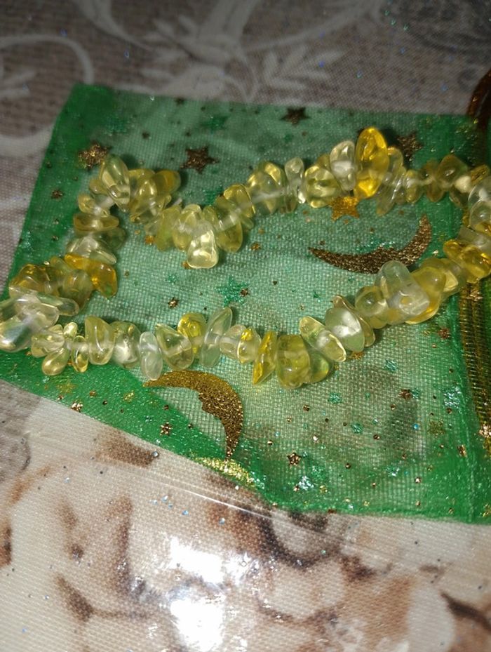 Bracelet baroque jaune - photo numéro 2