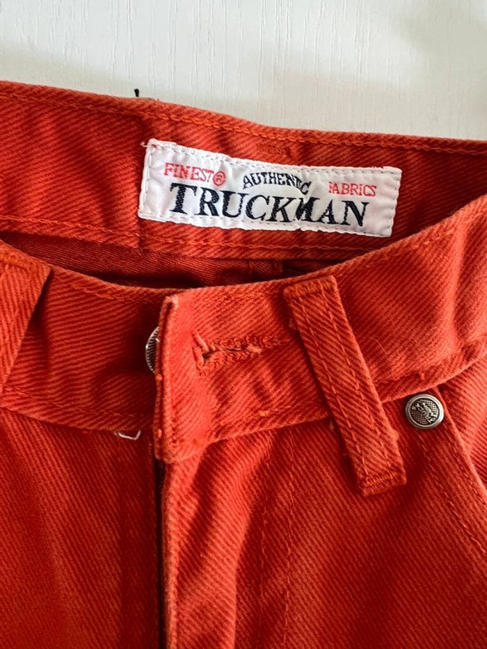 TruckMan pantalon vintage, taille 32 Jeans, oranger - photo numéro 5
