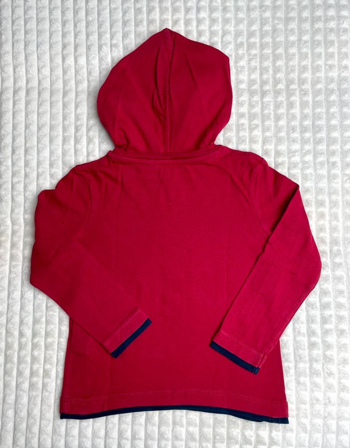 Tee-shirt garçon capuche, 4 ans, manches longues - photo numéro 2