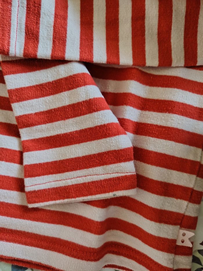 Mariniere rouge epaisse fille okaidi 6ans - photo numéro 3