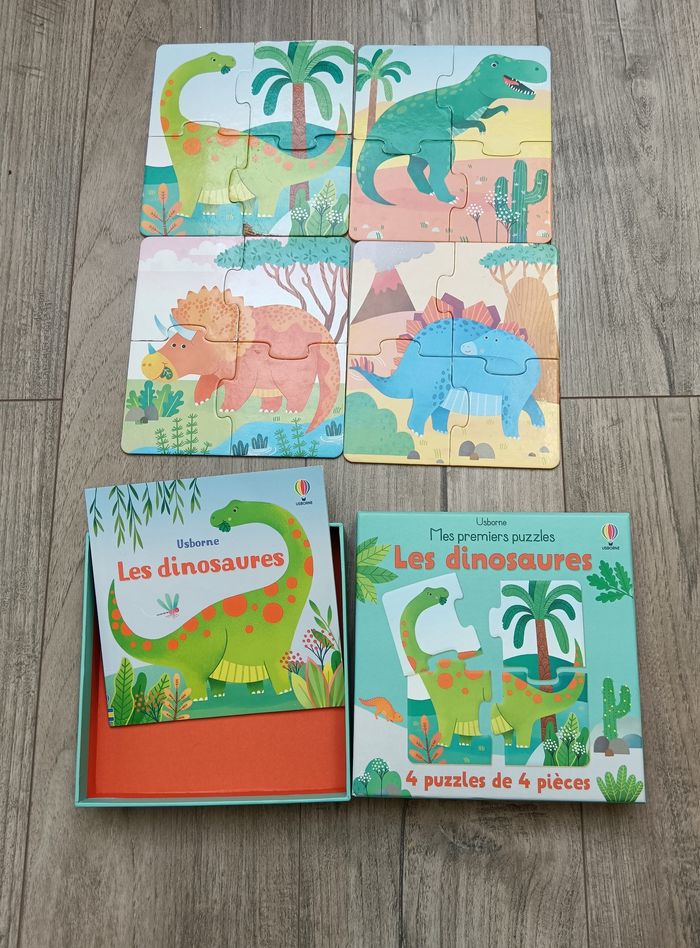 Coffret puzzle et livre dinosaure
