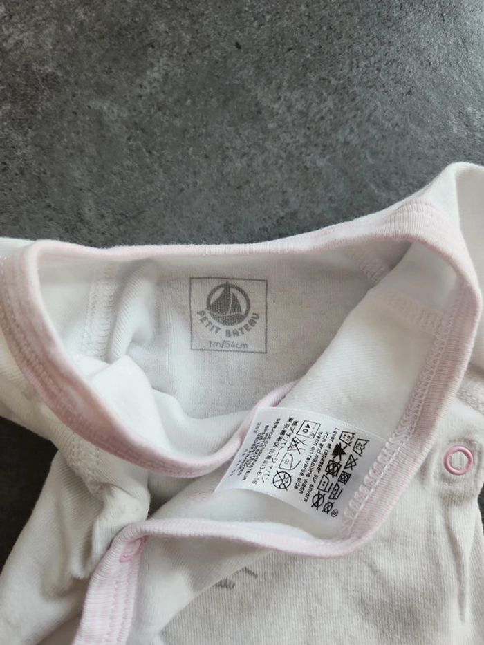 Bodie manches longues Petit Bateau 1 mois - photo numéro 3