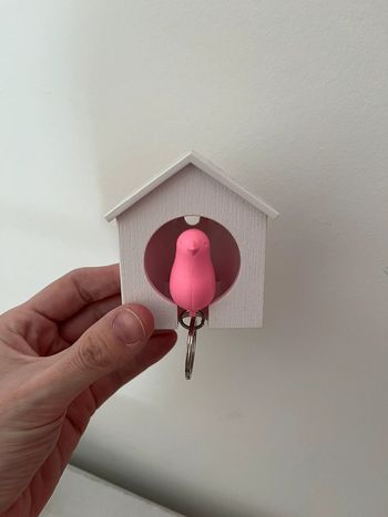 Nid oiseau porte clés