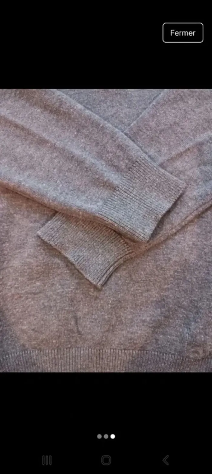 Pull gris vertbaudet taille 4 ans - photo numéro 3