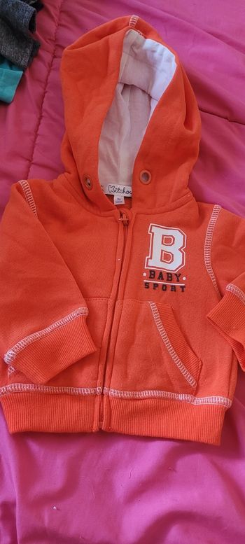 Veste sweat bébé 1 mois