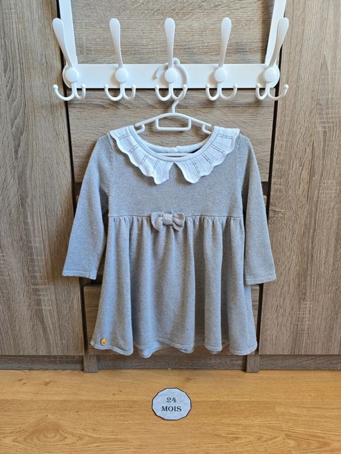 Vêtement Bébé Fille - Robe grise - Sergent Major - 24 mois 86 cm