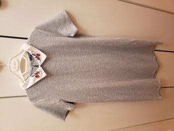 robe grise col claudine kiabi 14 ans