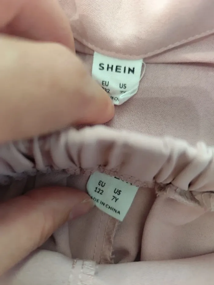 Ensemble shein 7 ans veste short rose - photo numéro 3