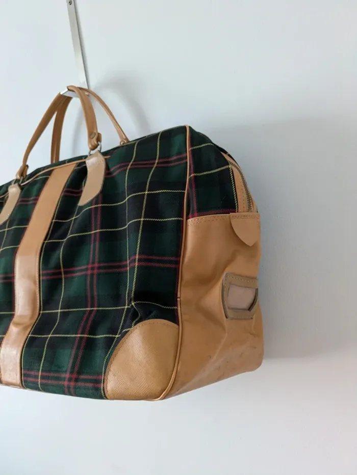 Grand sac de voyage Vintage à carreaux écossais - Lafuma - photo numéro 6