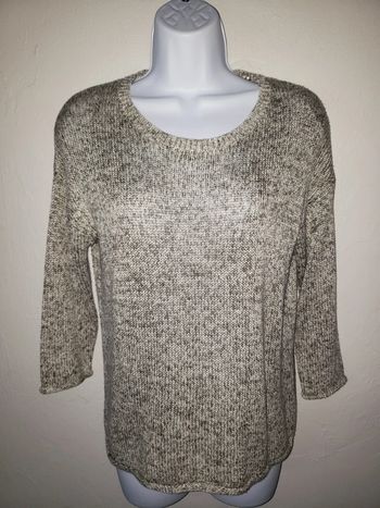 Pull Gris chiné manches 4/5