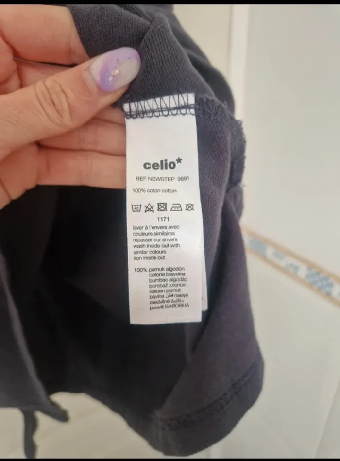 Neuf polo bleu marine homme celio taille XL/40 - photo numéro 6