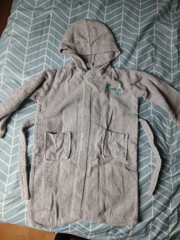 Peignoir gris 5-6 ans