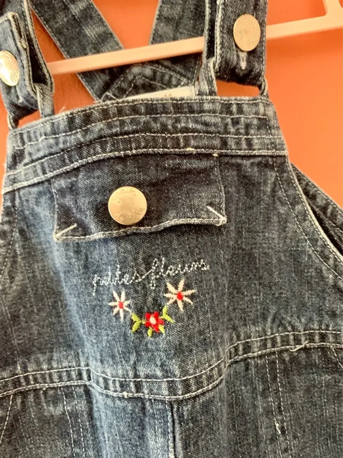 🌼 Robe salopette en jean Grain de Blé – 3 ans - photo numéro 4