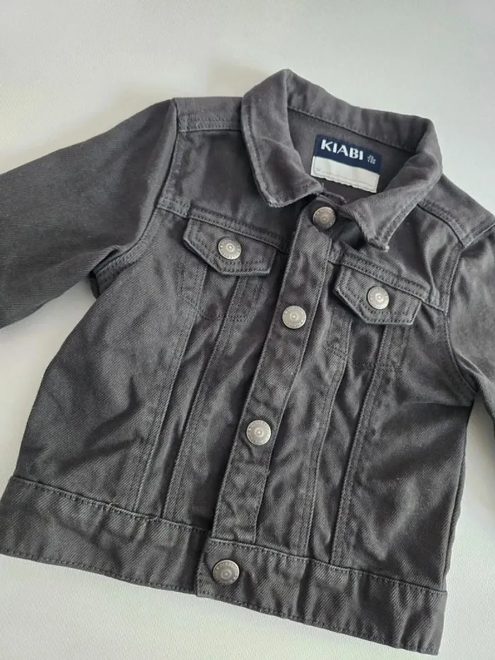 Veste en jean grise - photo numéro 2