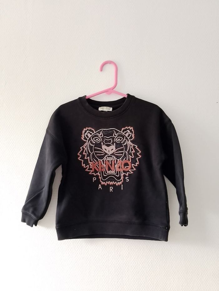 Sweat noir Kenzo 4 ans - photo numéro 2