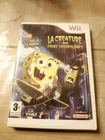 Jeu wii Bob l'éponge