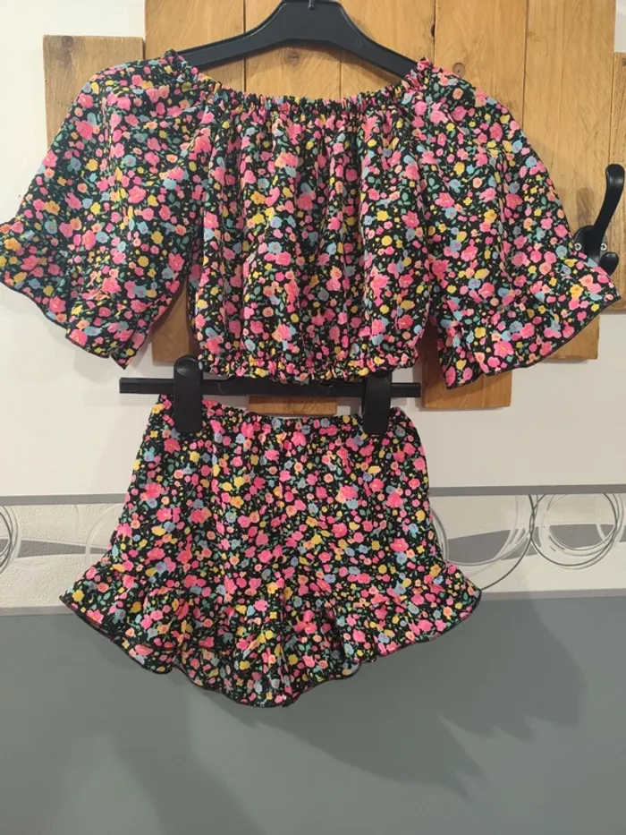 Ensemble short et t shirt fille