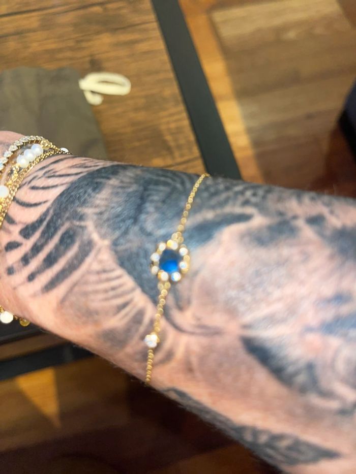Bracelet Zag doré neuf
