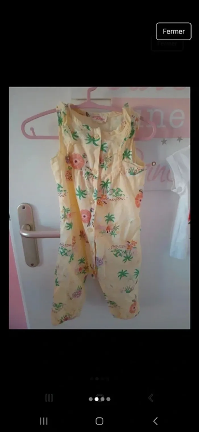 Ensemble été bebe fille taille 6 mois - photo numéro 2