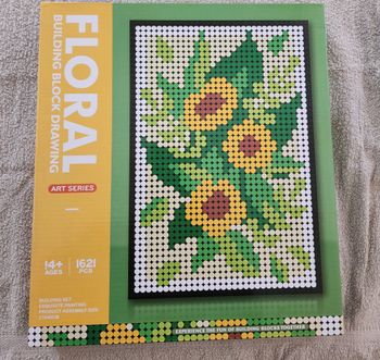 Set de Construction Pixel Art Floral - 1621 pièces