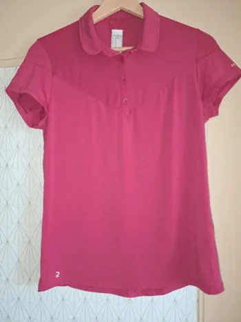 T-shirt fouganza cheval fushia S tbe