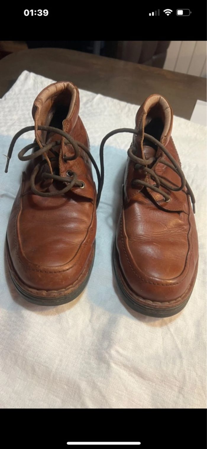 Chaussures montantes  en cuir marron homme pikolinos - photo numéro 4