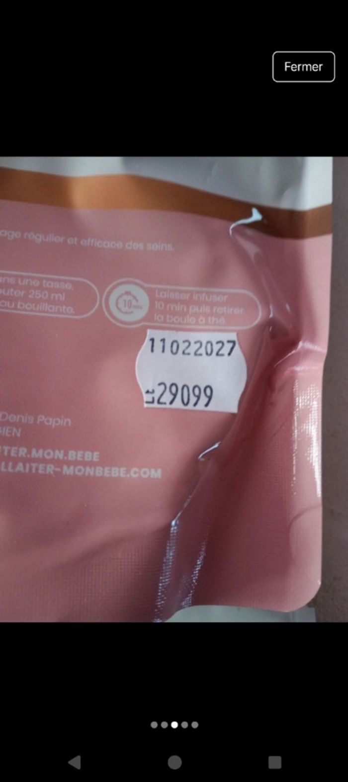 6 sachets Tisane d'allaitement fraise crème - photo numéro 2