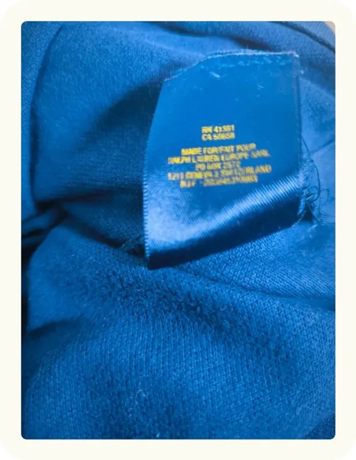 Polo manches longues homme Ralph Lauren Taille XL 42 - photo numéro 6