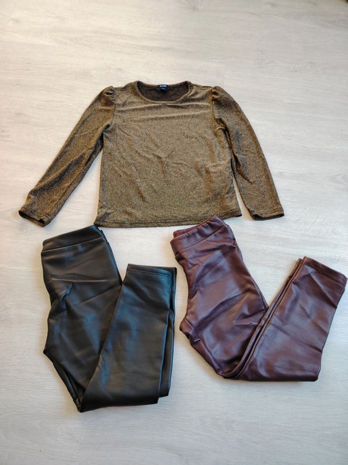 Lot tee shirt et pantalon