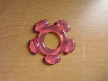 Anneau de dentition rose