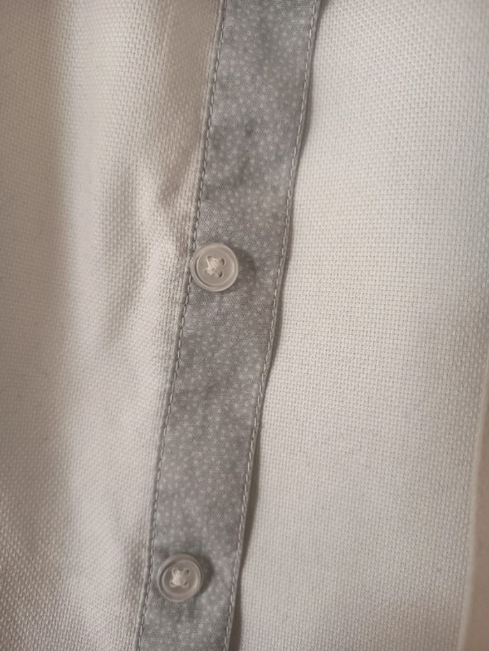 Chemise blanche à manches longues avec revers - photo numéro 2