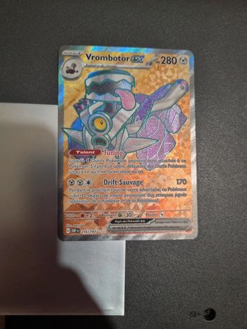Carte pokémon vrombotor ex 216/197 ev3 fr flammes obsidiennes