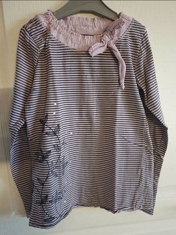 T-shirt rayé manches longues