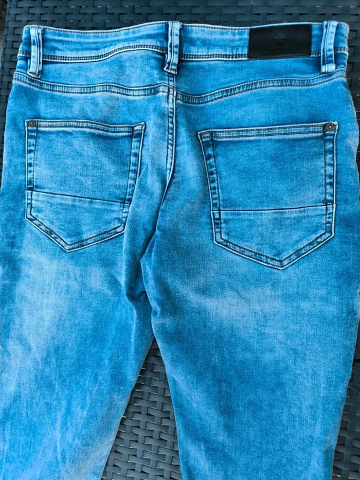 Jean bleu clair homme – Celio – W30 – Coupe C15 Straight Fit - photo numéro 6