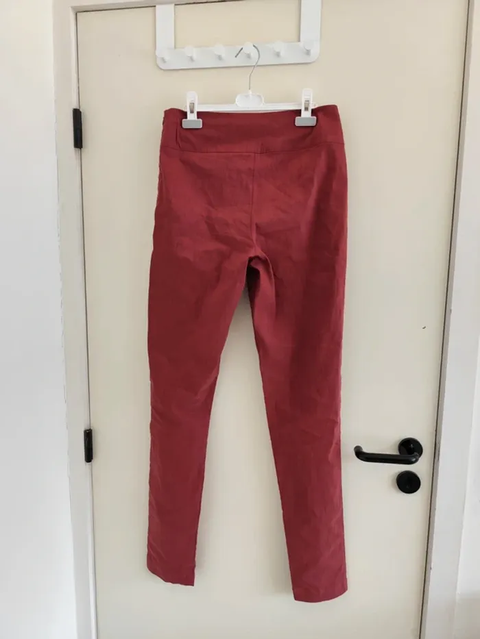 Beau pantalon Sarah Pacini couleur brique irisé 38 - photo numéro 7
