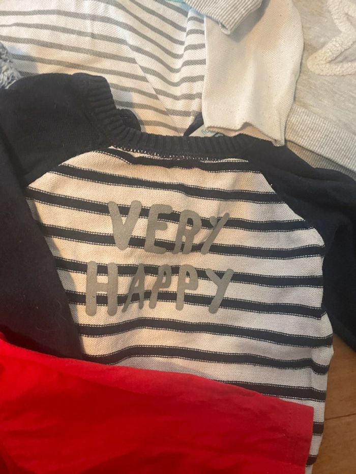 Lot 12 pulls, tshirts ML, gilets - photo numéro 7