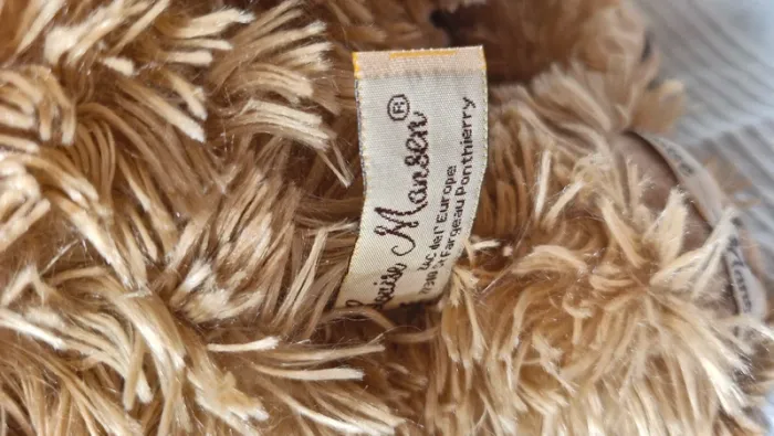 Peluche chien marron  louise mansen - photo numéro 4
