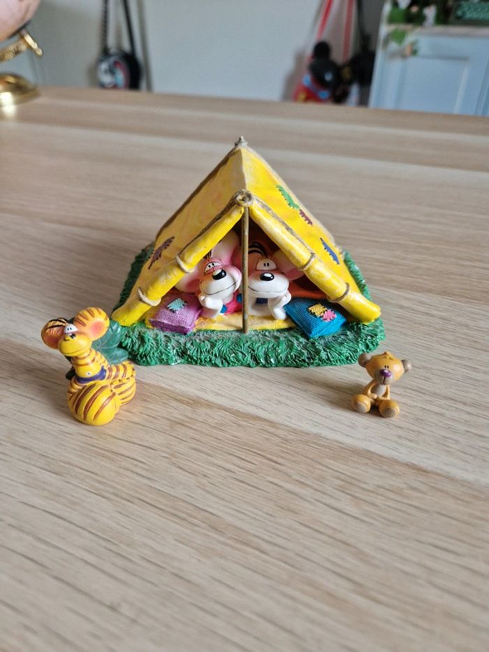 Figurine tente diddl et ses amis vintage