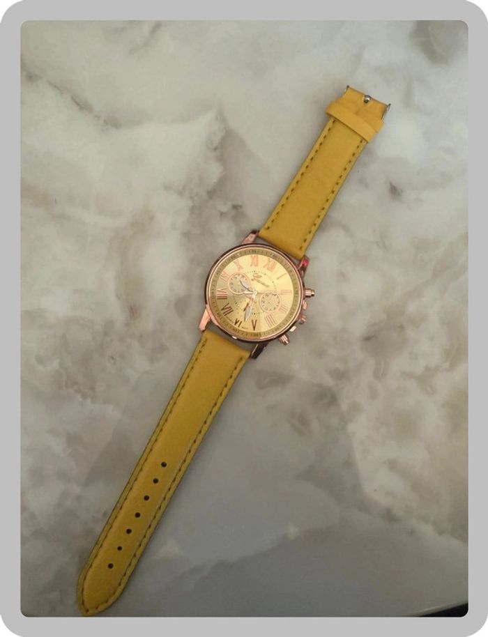 Montre jaune - photo numéro 2