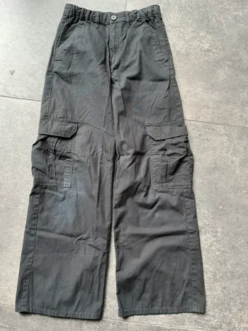 Pantalon cargo noir fille H&M 11-12 ans