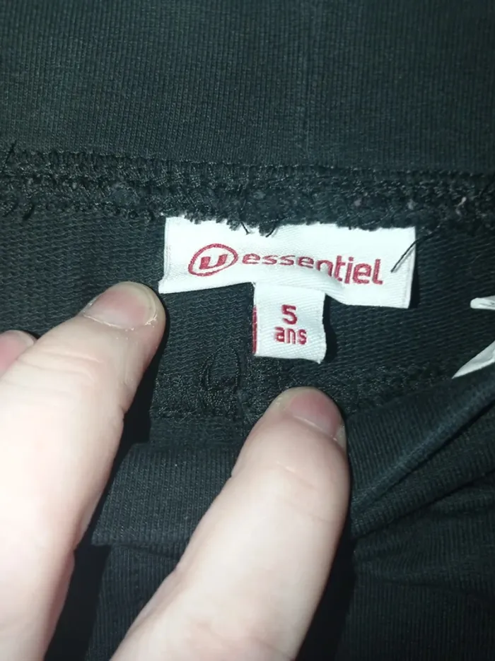 Pantalon petite fille de couleur noir - photo numéro 3