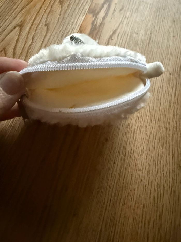 Porte monnaie peluche neuf blanc licorne - photo numéro 2