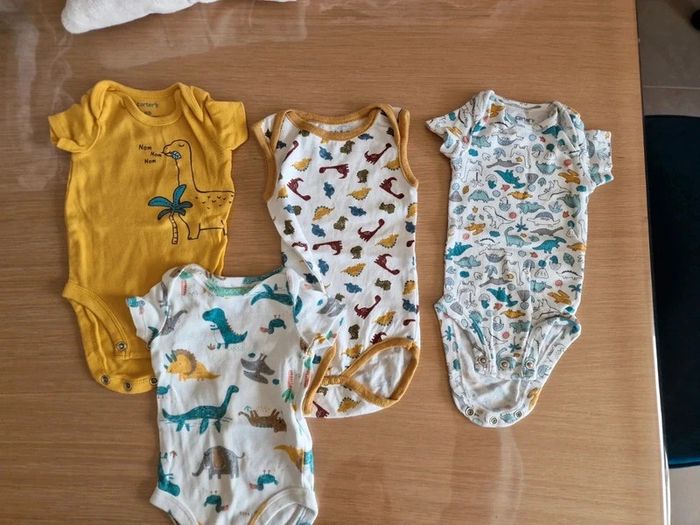 Lot de 4 bodys carter's nouveau né été