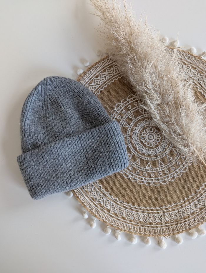 Bonnet Dublin gris avec revers